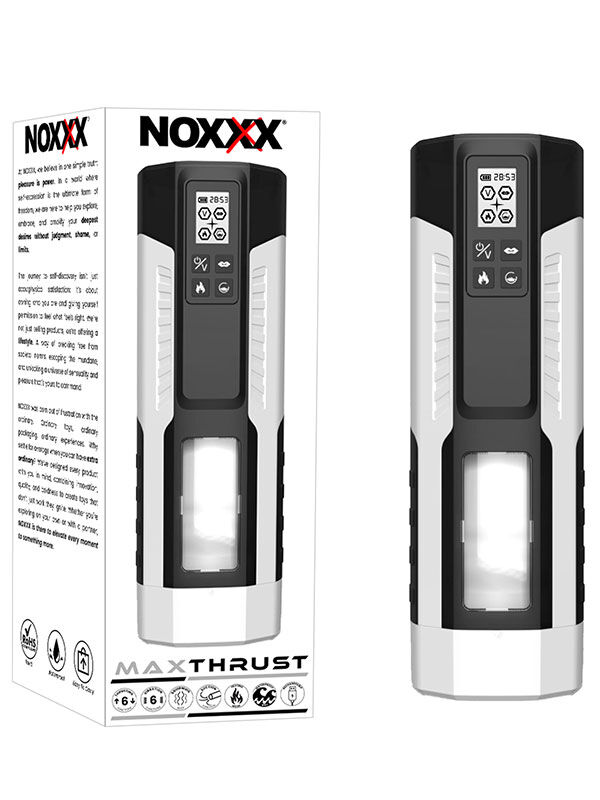Max Thrust Isıtmalı Şarjlı Vakumlu Masturbator | Güçlü & Yenilikçi