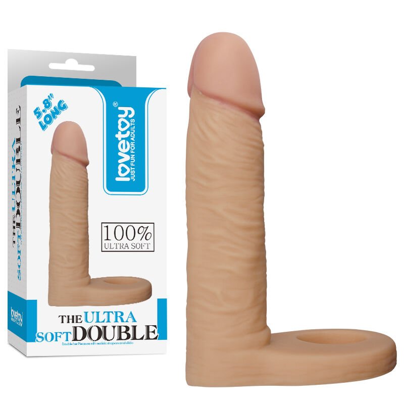 Pleasure-X Tender Double Penis Sleeve | Titreşimli & Uzatıcı | 724Haz