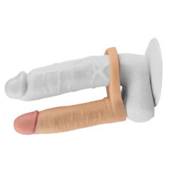Pleasure-X Tender Double Penis Sleeve | Titreşimli & Uzatıcı | 724Haz