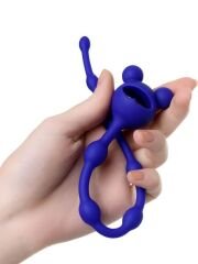 Froggy Anal Zinciri | Silikon | Mavi | 27.4 cm | Esnek Anal Boncuk Zinciri