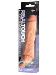 Real Touch Çift Katmanlı Vibratör | 20 cm, Gerçekçi Dokulu, Esnek ve Vantuzlu