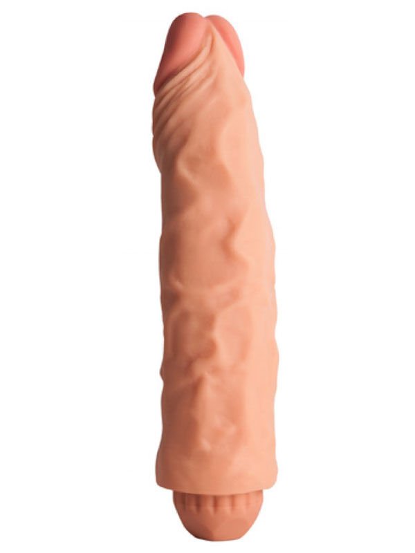 Real Touch Çift Katmanlı Vibratör | 21.5 cm, Gerçekçi Dokulu, Esnek ve Vantuzlu