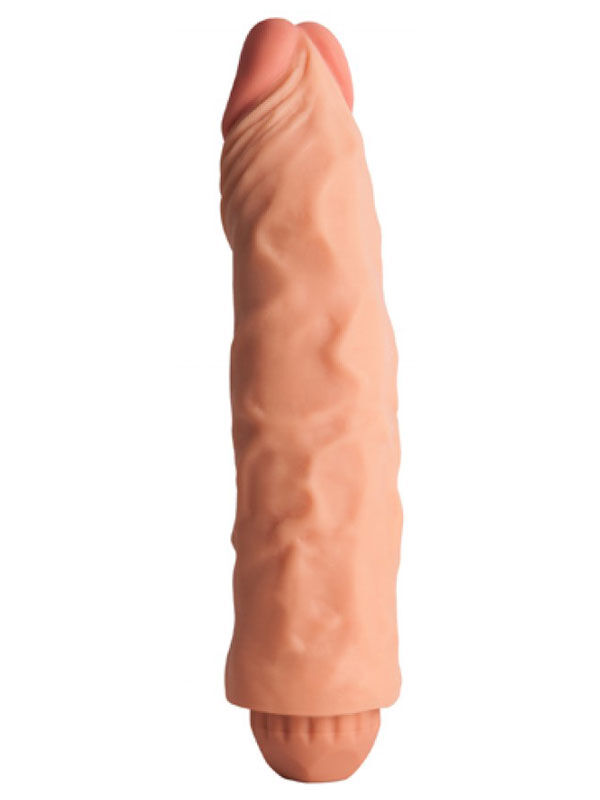 Real Touch Çift Katmanlı Vibratör | 21.5 cm, Gerçekçi Dokulu, Esnek ve Vantuzlu