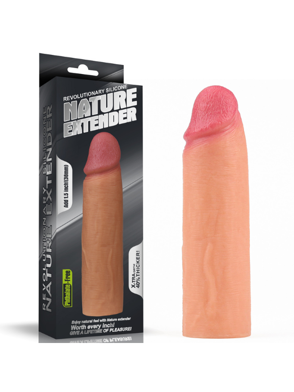 Add 1.5'' Revolutionary Nature Extender Penis Kılıfı | Platin Silikon & Trim-to-fit Tasarım | 724Haz