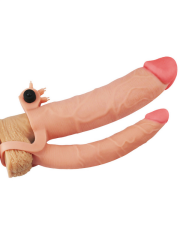 Pleasure-X Tender Double Penis Sleeve | Titreşimli, Kalınlaştırıcı & Uzatıcı | 724Haz