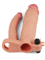 Pleasure-X Tender Double Penis Sleeve | Titreşimli, Kalınlaştırıcı & Uzatıcı | 724Haz