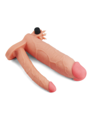 Pleasure-X Tender Double Penis Sleeve | Titreşimli, Kalınlaştırıcı & Uzatıcı | 724Haz
