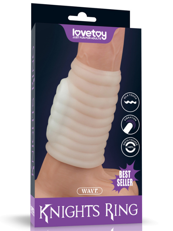 Vibrating Wave Knights Ring – Beyaz | Dolaşımı Destekler & Titreşimli Performans | 724Haz