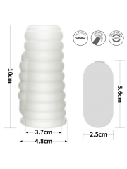 Vibrating Wave Knights Ring – Beyaz | Dolaşımı Destekler & Titreşimli Performans | 724Haz