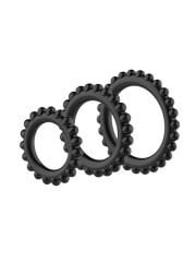 Titan 3’lü Siyah Esnek Penis Halkası Seti – Güçlü & Konforlu Tasarım