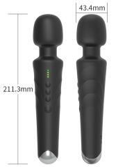 ZYRO Wand Vibratör Şarjlı - 21 cm Esnek Başlı Çoklu Uyarım