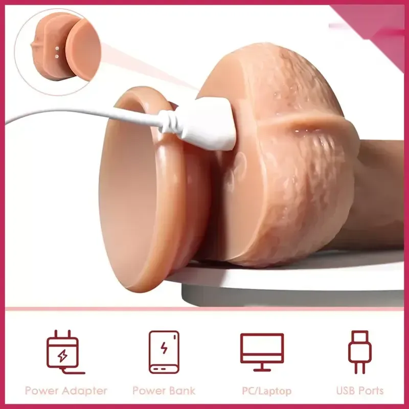 Wumingjian Hareketli Isıtmalı Dildo – İleri-Geri & Sıcaklık Destekli | 724Haz