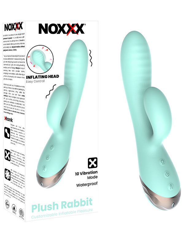 Plush Rabbit Şişirilebilir Şarjlı Vibratör | Süper Yumuşak, Dönen, Su Geçirmez