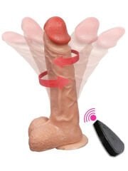 SheQu Bronte Şarjlı Döner Başlı Realistik Dildo 20,5 cm | Uzaktan Kumandalı, Vakum Taban & Çok Modlu