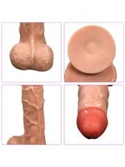 SheQu Bronte Şarjlı Döner Başlı Realistik Dildo 20,5 cm | Uzaktan Kumandalı, Vakum Taban & Çok Modlu