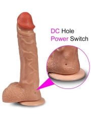 SheQu Bronte Şarjlı Döner Başlı Realistik Dildo 20,5 cm | Uzaktan Kumandalı, Vakum Taban & Çok Modlu