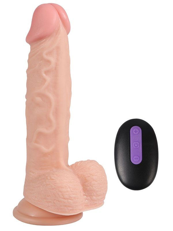 Hans Gerçekçi Vanztuzlu Realistik Şarjlı Uzaktan Kumandalı Dildo 21 cm | Döner, Vakum Taban & Unisex Kullanım