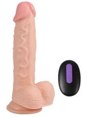 Hans Gerçekçi Vanztuzlu Realistik Şarjlı Uzaktan Kumandalı Dildo 21 cm | Döner, Vakum Taban & Unisex Kullanım