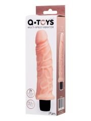 Plim Realistik Vibratör | 19.5 cm, TPE Ten Dokulu, Esnek ve Vantuzlu Dildo