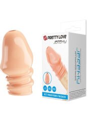 Jeremy TPR Penis Kılıfı – Boşalmayı Geciktiren & Sertleştirici – Ten Rengi | 724Haz