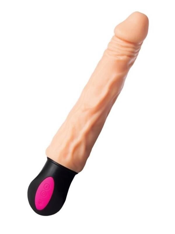 Cocksman Realistik Vibratör | 26.5 cm, TPE Ten Dokulu, Vantuzlu ve Esnek Dildo