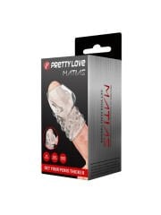 Censan Matlas Boşalmayı Geciktirici ve Performans Artırıcı Penis Kılıfı Beyaz