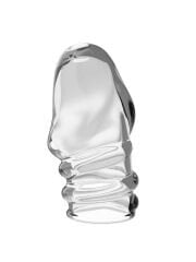 Jeremy Geciktirici ve Sertleştirici TPR Penis Kılıf – Beyaz, Konforlu Kullanım