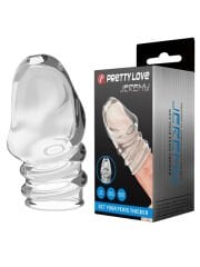 Jeremy Geciktirici ve Sertleştirici TPR Penis Kılıf – Beyaz, Konforlu Kullanım