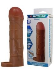 Bunion Gerçek Hissiyatlı Uzatıcı Penis Kılıfı – Brown | %35 Hacim & Stabil Testis Halkası | 724Haz