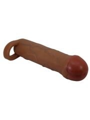 Bunion Gerçek Hissiyatlı Uzatıcı Penis Kılıfı – Brown | %35 Hacim & Stabil Testis Halkası | 724Haz