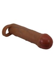 Bunion Gerçek Hissiyatlı Uzatıcı Penis Kılıfı – Brown | %35 Hacim & Stabil Testis Halkası | 724Haz