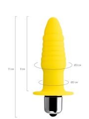 Censan Lancy Anal Plug Sarı,11 cm