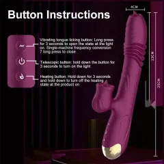 Isıtmalı Oral Vibratör – İleri-Geri & Isıtmalı | 724Haz