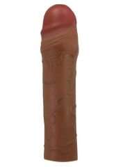 Chane Gerçek Hissiyatlı Uzatıcı Penis Kılıfı – Brown | 5 cm Boy & %35 Genişlik | 724Haz