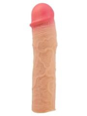 Stevenson Gerçekçi Dokulu Uzatıcı Penis Kılıfı | Premium Silikon & Testis Destekli | 724Haz