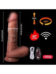 Ultra Realistik Isıtmalı İleri-Geri ve Dönen Fonksiyonlu Gerçekçi Vibratör