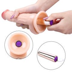 19 cm Gerçekçi Ten Rengi Dildo | Realistik Dokulu, Yumuşak, Cilt Dostu Porno Oyuncak