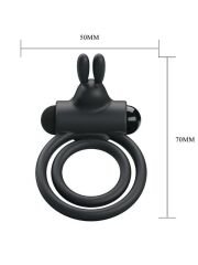 Osmond Titreşimli Silikon Penis Halkası | Çift Etkili Vibrasyon & Klitoral Uyarıcı | 724Haz