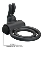 Osmond Titreşimli Silikon Penis Halkası | Çift Etkili Vibrasyon & Klitoral Uyarıcı | 724Haz