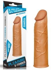 Censan Add 1" Pleasure X Tender Penis Sleeve Brown
