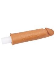 Censan Add 1" Pleasure X Tender Penis Sleeve Brown