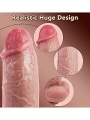 Thrusting Huge & Thick Dildo Vibratör 21 cm | Güçlü Thrust ve Yoğun Dolgunluk | 724Haz