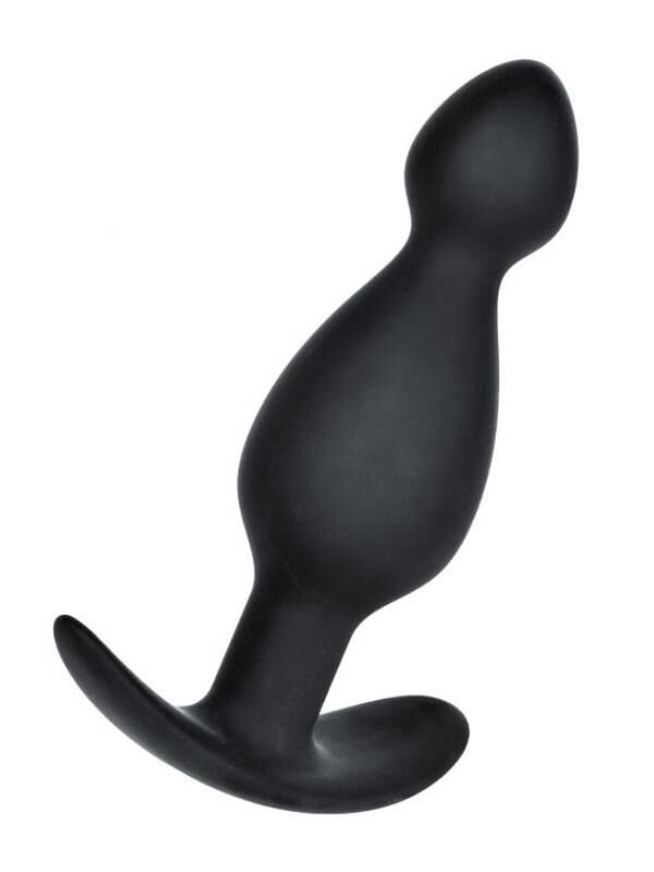 CENSAN Anal Plug boyut M silikon siyah 11,5 cm