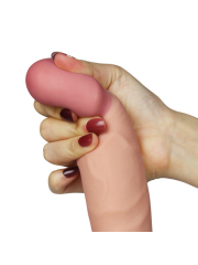 The Ultra Soft Dude Vibrating Realistik Vibratör 23 cm, Yumuşak Titreşimli