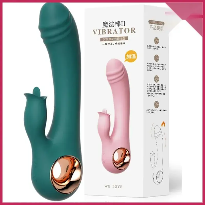 Isıtmalı Şarjlı Dil Stimülasyonlu Lüks Vibratör – Gerçekçi Dil Uyarımı & Ayarlanabilir Isıtma | 724Haz