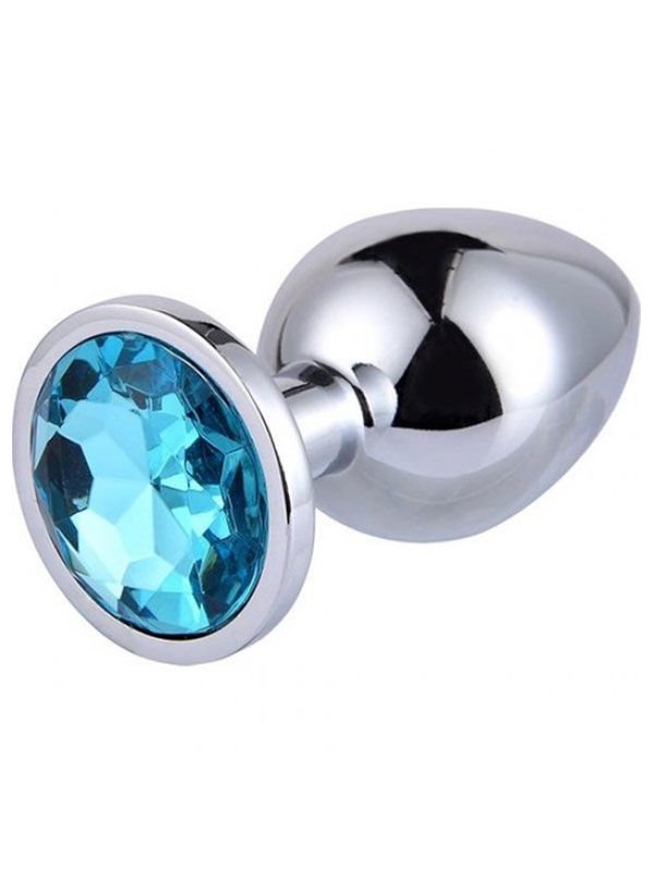 Mücevherli Çelik Anal Plug - Küçük Boy, Şık ve Konforlu