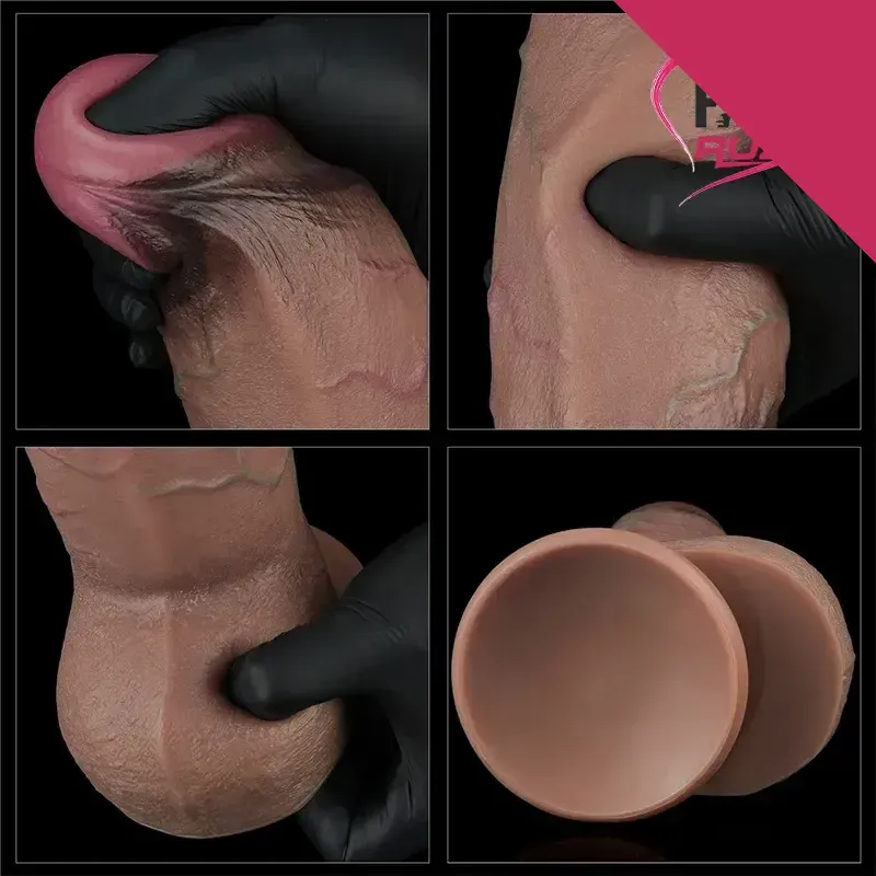 Lovetoy 25 cm Çift Katmanlı Mega Melez Dildo – Gerçekçi Doku, Esnek ve Dayanıklı Tasarım | 724Haz