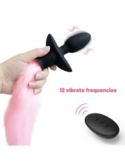 Censan Titreşimli Anal Kuyruk Pembe