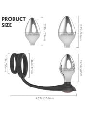 S.Hande Metal Anal Plug Seti ve Penis Halkası – Şık ve Dayanıklı Seks Aksesuarları