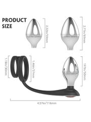 S.Hande Metal Anal Plug Seti ve Penis Halkası – Şık ve Dayanıklı Seks Aksesuarları